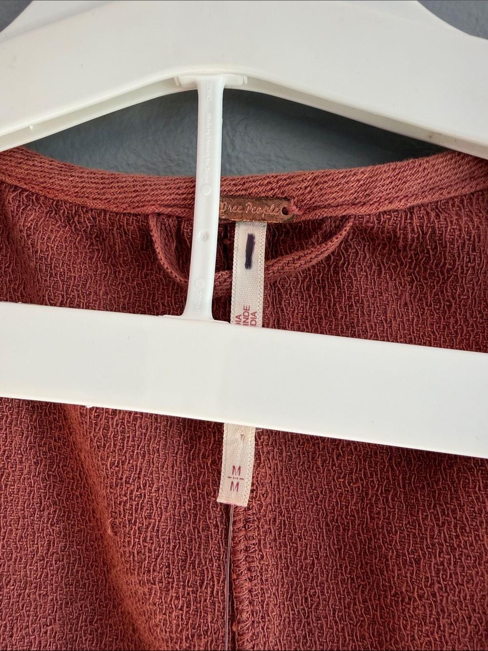 Rust Button-Front Women's Vest - Picture 3 of 5